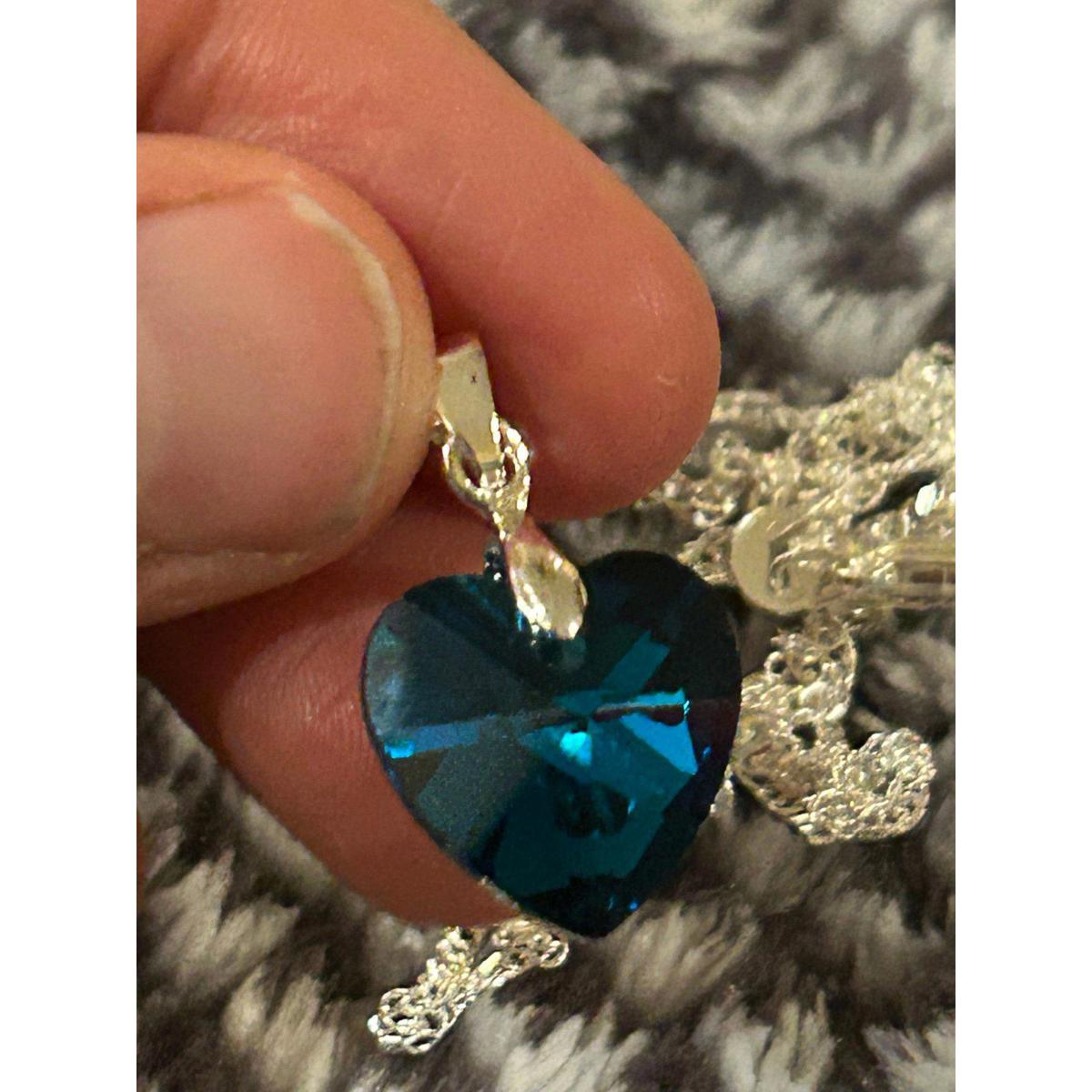 Necklace And Pendant Chain Heart 925 Sterling Silver